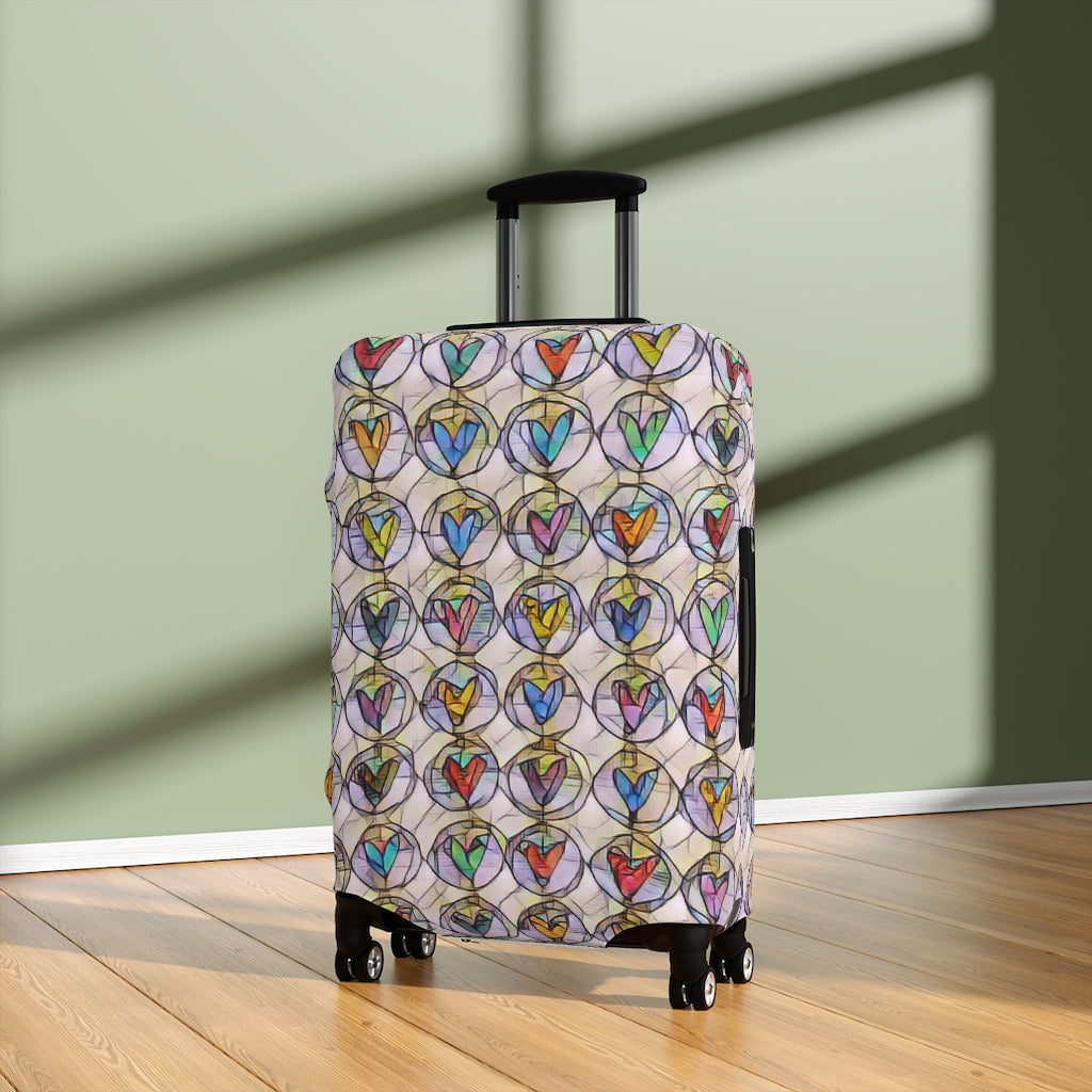 Circles of Hearts  - Luggage Protector and Cover 3 Sizes