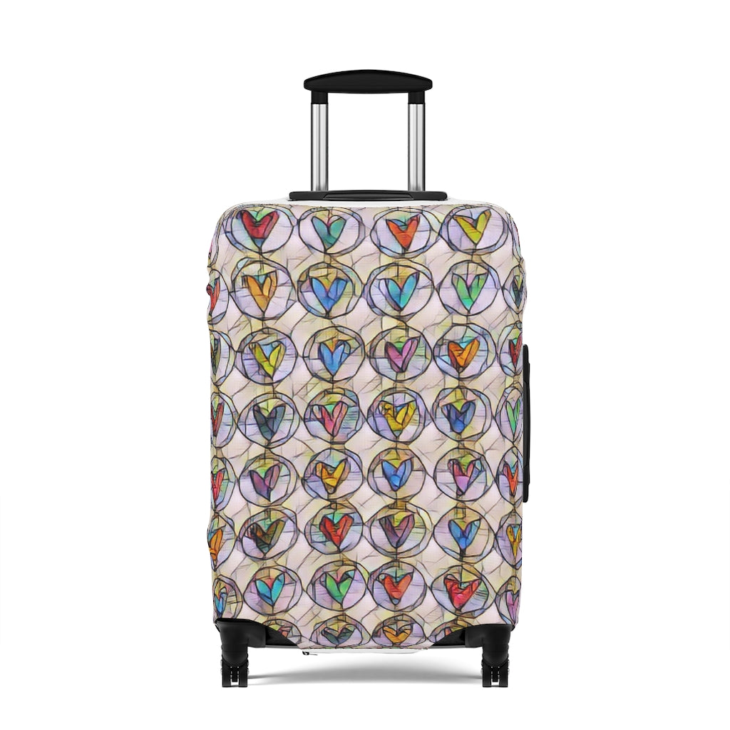 Circles of Hearts  - Luggage Protector and Cover 3 Sizes