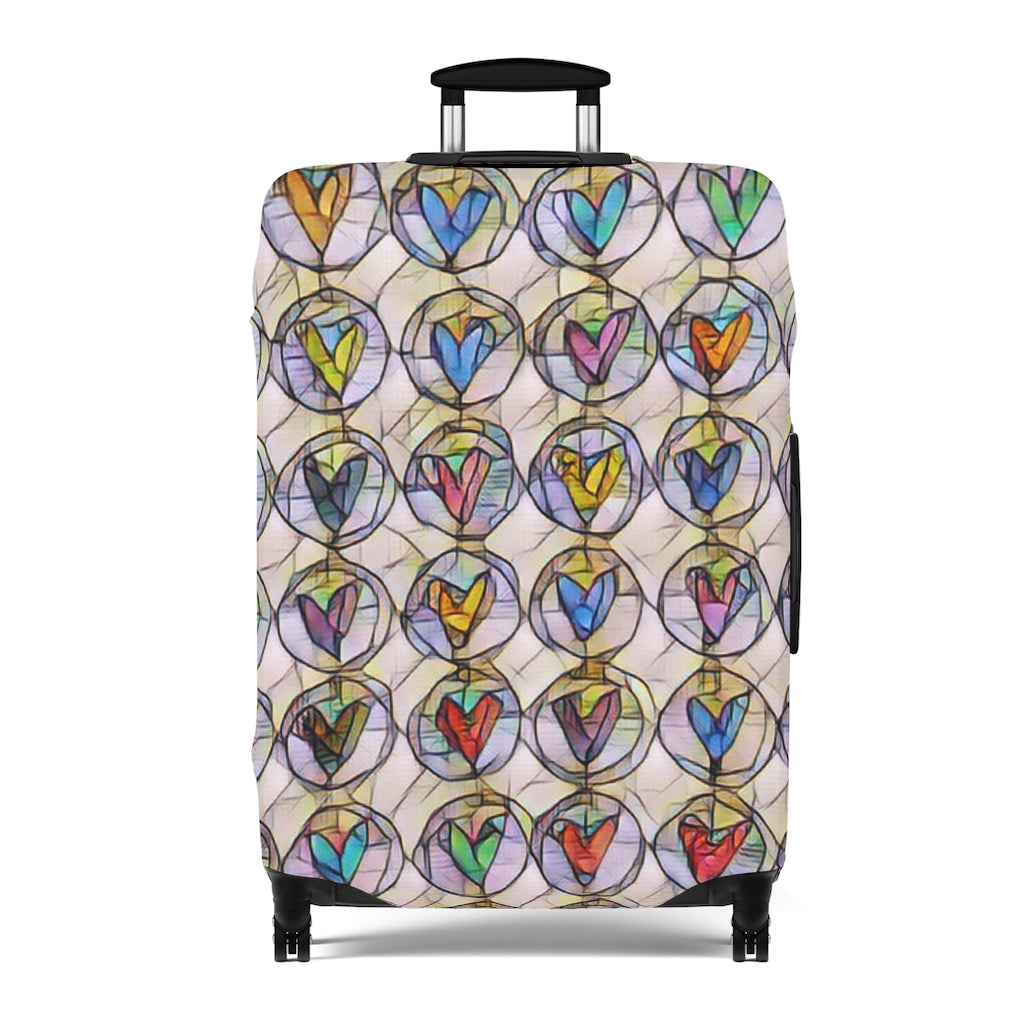 Circles of Hearts  - Luggage Protector and Cover 3 Sizes