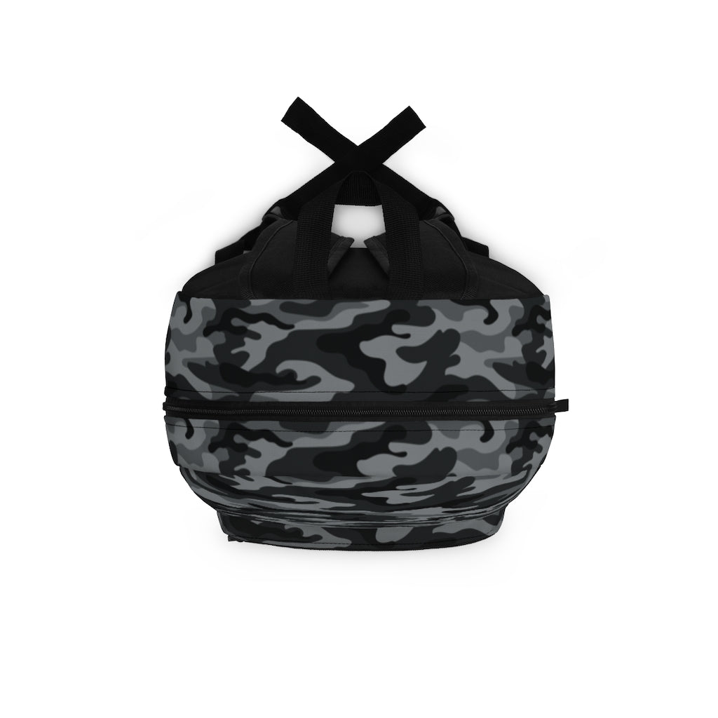 Camouflage Gray & Black Lightweight Backpack