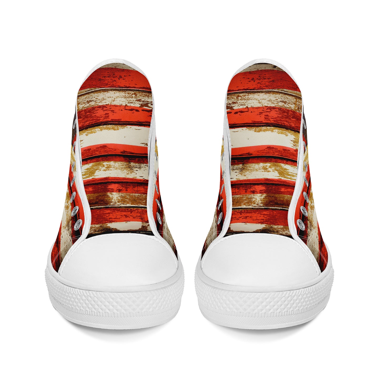 Patriotic American Flag Converse Style High Tops