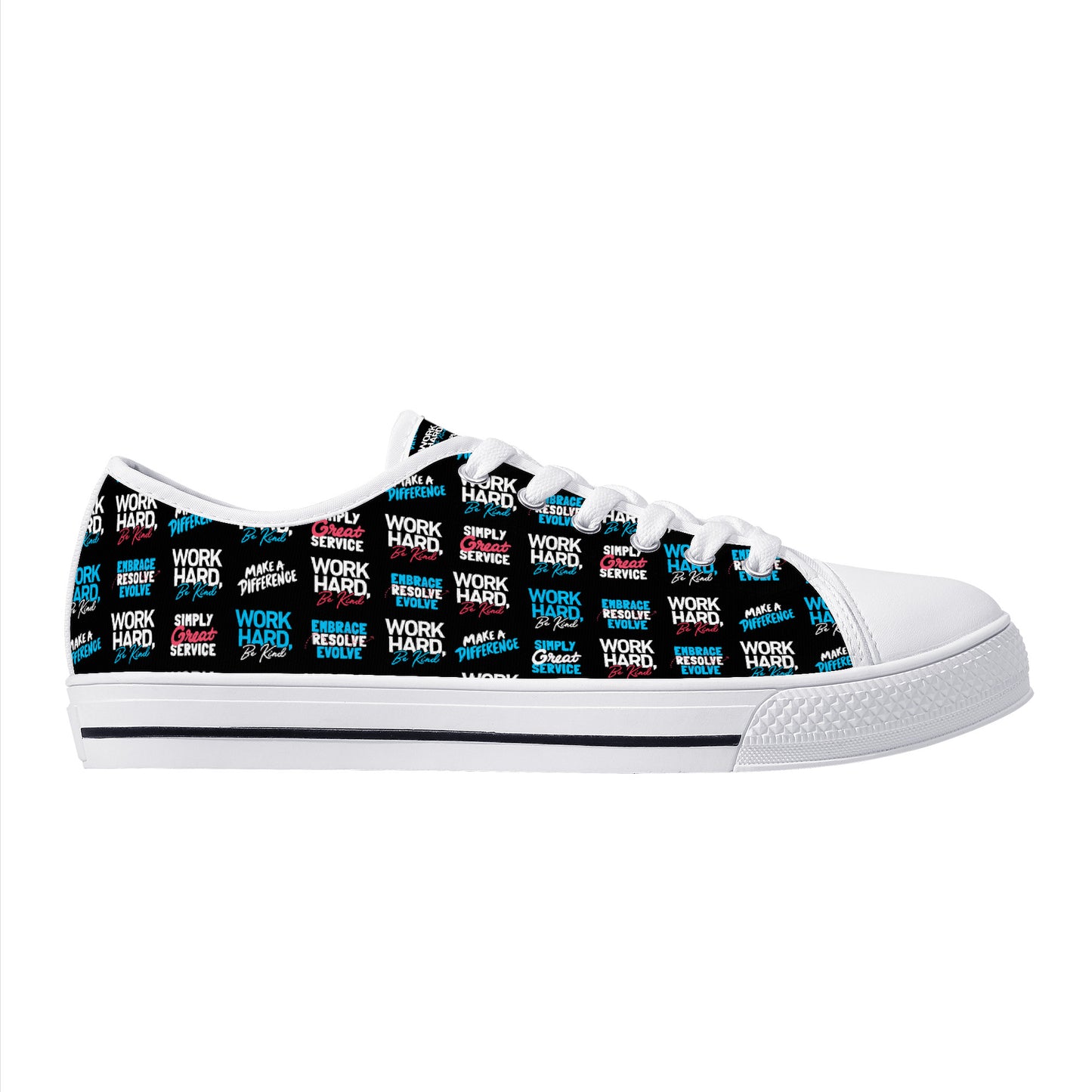 Unisex Low-Top Canvas Shoes with Culture Collection