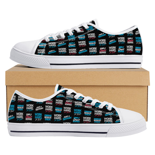 Unisex Low-Top Canvas Shoes with Culture Collection