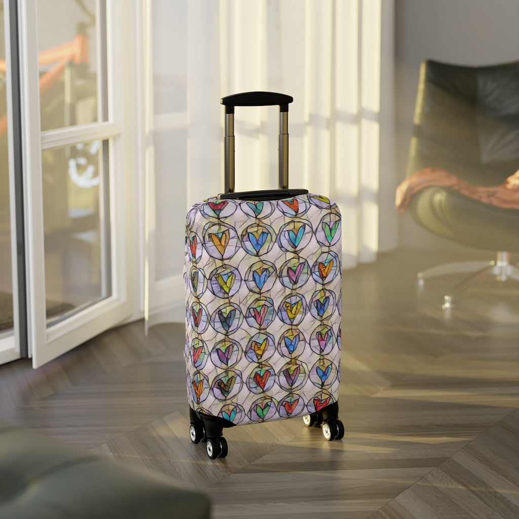 Circles of Hearts  - Luggage Protector and Cover 3 Sizes