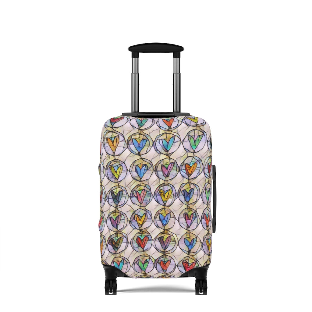 Circles of Hearts  - Luggage Protector and Cover 3 Sizes