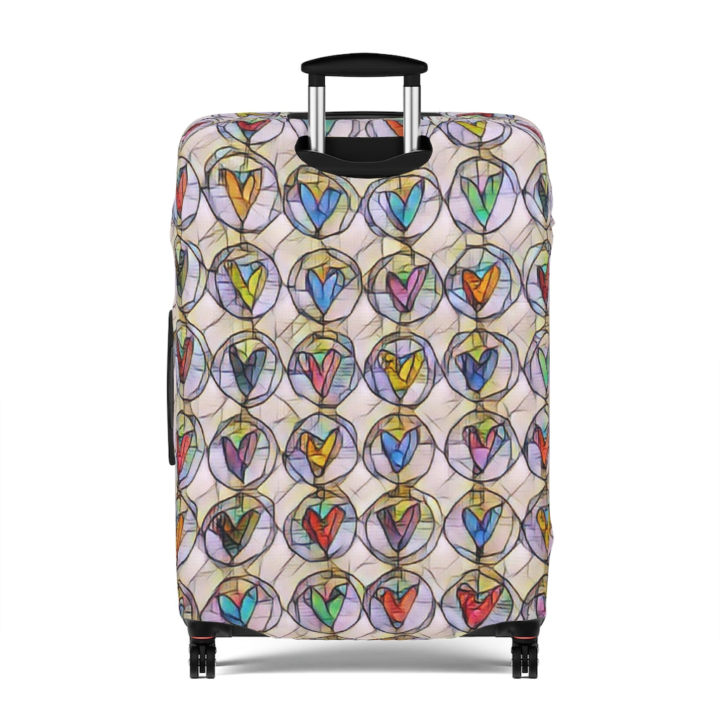 Circles of Hearts  - Luggage Protector and Cover 3 Sizes