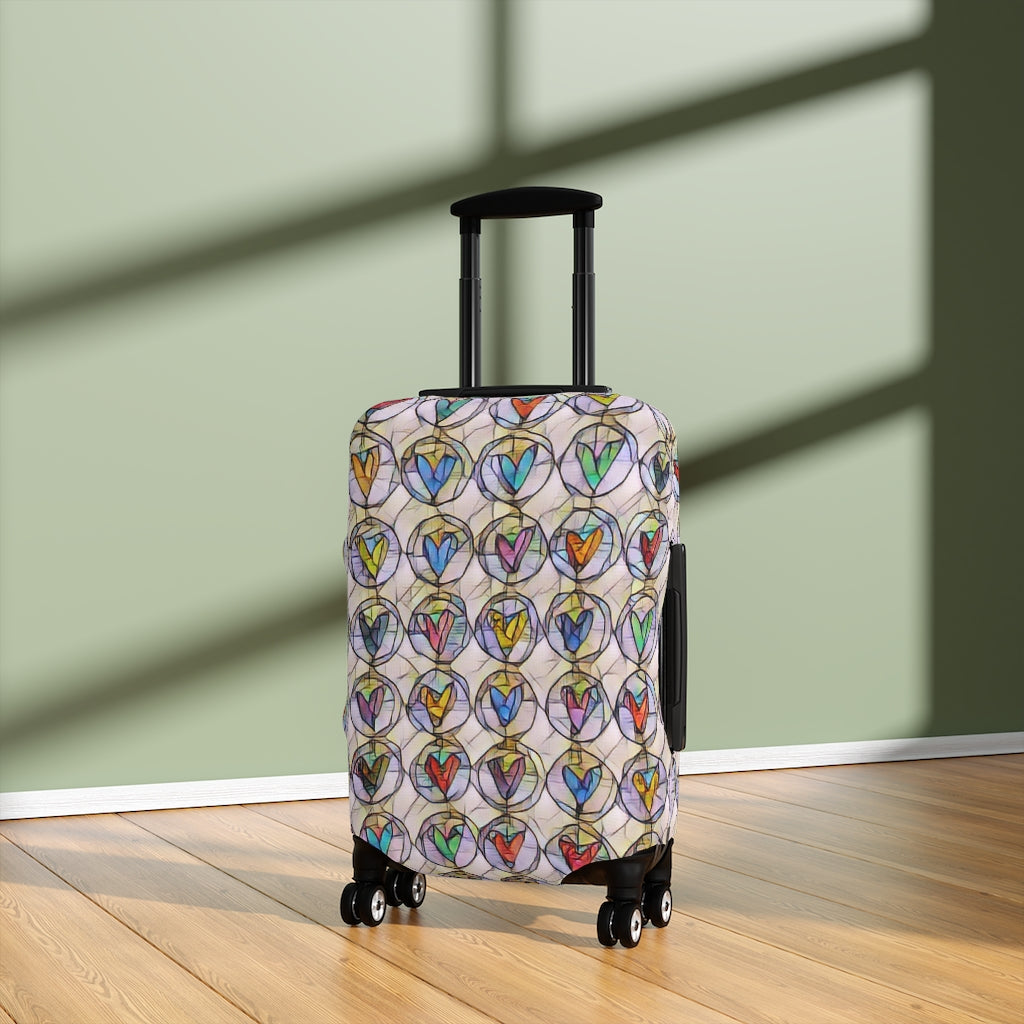 Circles of Hearts  - Luggage Protector and Cover 3 Sizes