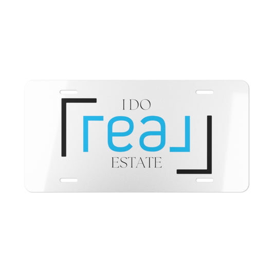 I Do Real Estate White Background - Vanity Plate