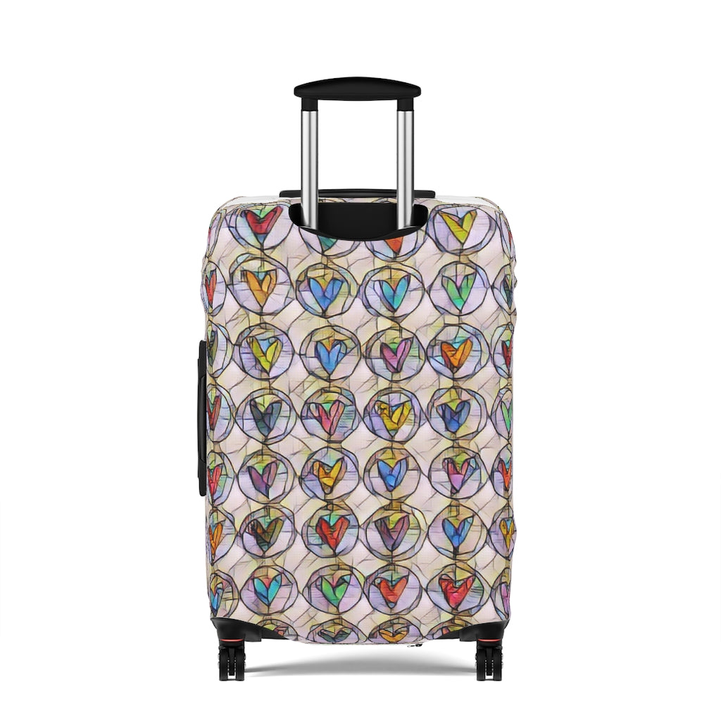 Circles of Hearts  - Luggage Protector and Cover 3 Sizes