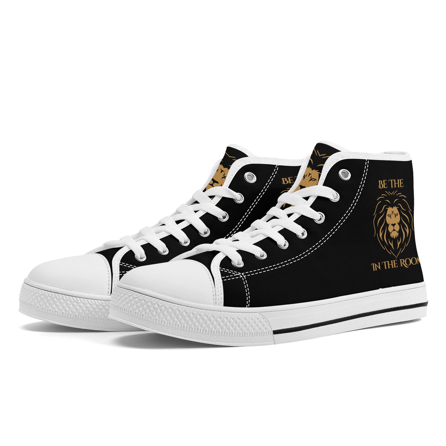 "Be The Lion In The Room" Converse Style High Tops