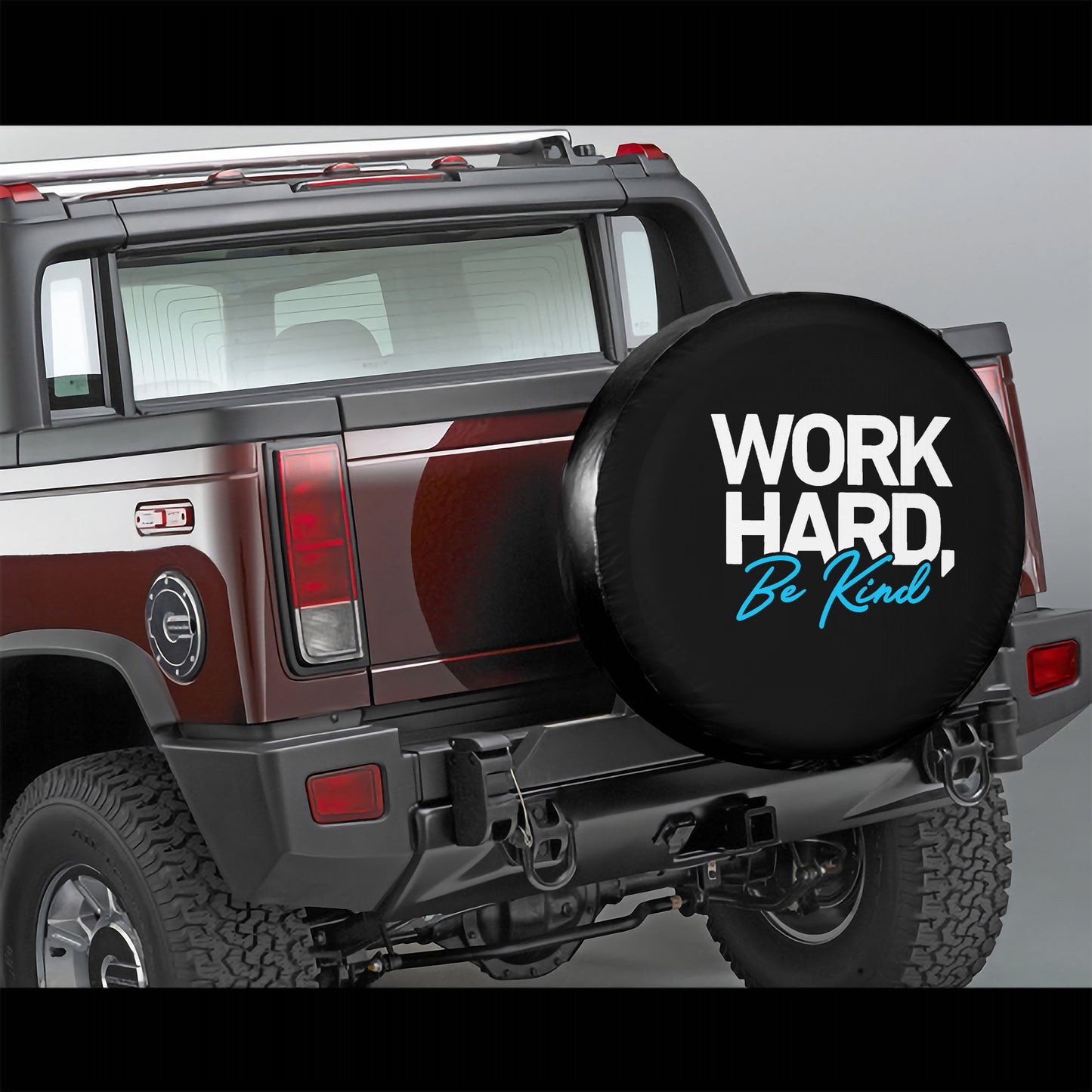 Work Hard Be Kind Spare Wheel Cover